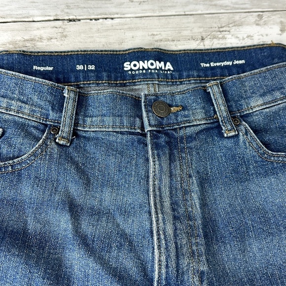SONOMA MENS JEANS regular 38 x 32 The every day Jean 1% spandex - Picture 3 of 8